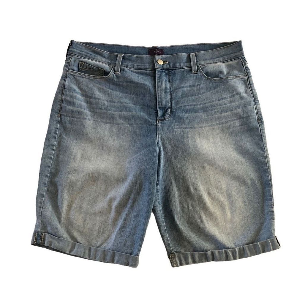 NYDJ Light Wash Jean Shorts Size 16